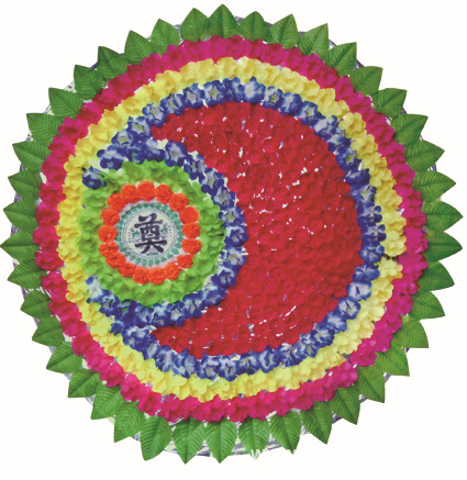 批发殡葬用品 工艺品 布花圈 仿真布花圈 **手提包花圈 .