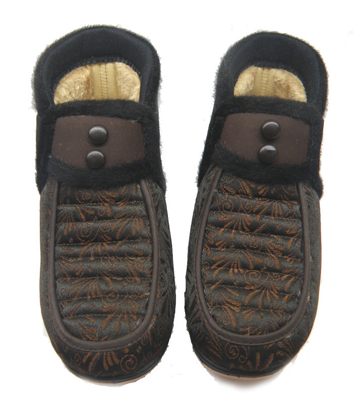 2012龙雨轩老北京中老年人高帮保暖棉鞋 平底防滑耐磨妈妈鞋