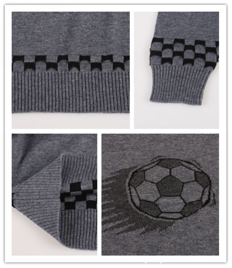 毛衣上绣的足球小图案图片