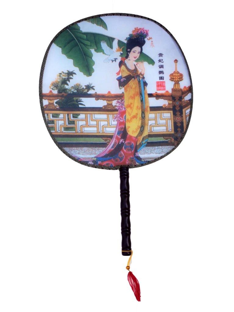 大号仿古绢丝团扇 大号宫女扇 仕女扇 宫廷扇子舞蹈扇子 宫扇批发