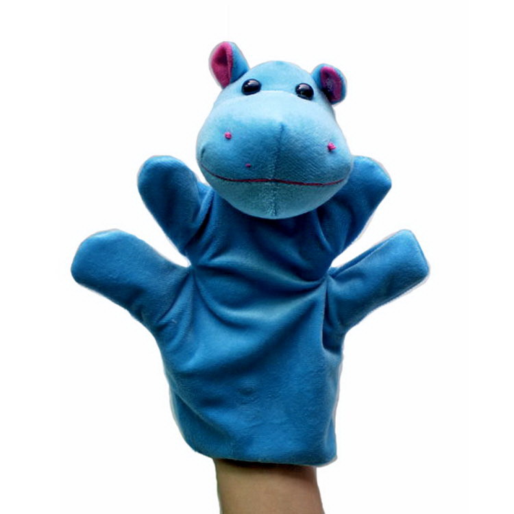 动物大象手偶 大象 粉象手偶 亲子玩具 毛绒动物玩具手偶 大手偶