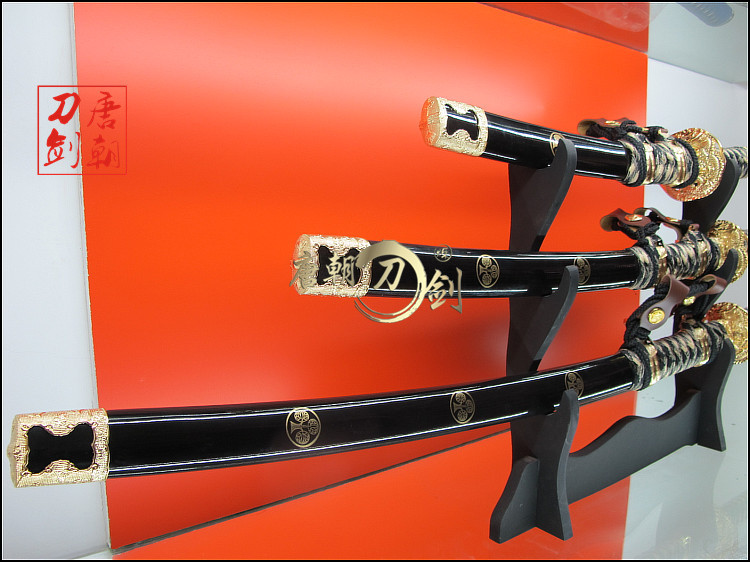 龙泉宝剑刀剑 武士刀 日本太刀 东洋武士套刀 樱花套刀 动漫刀剑 156.