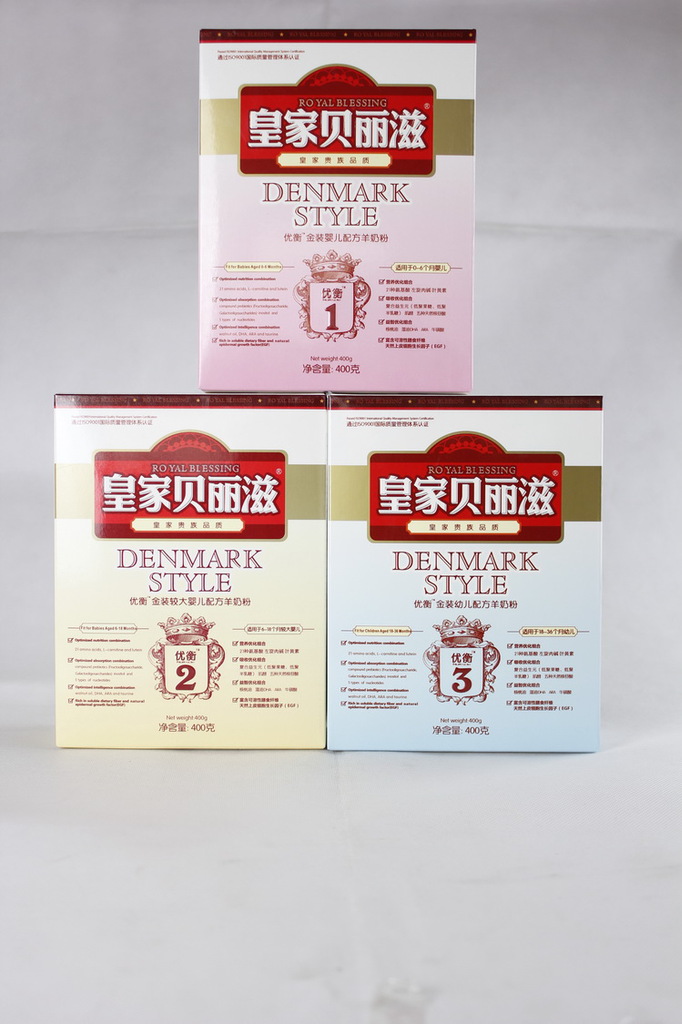 皇家宝贝 精品母婴系列 婴幼儿优衡配方1,2,3段400g