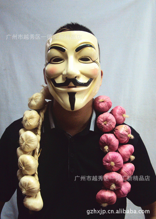 仿真蒜头串装饰品派对用品表演道具民族风情