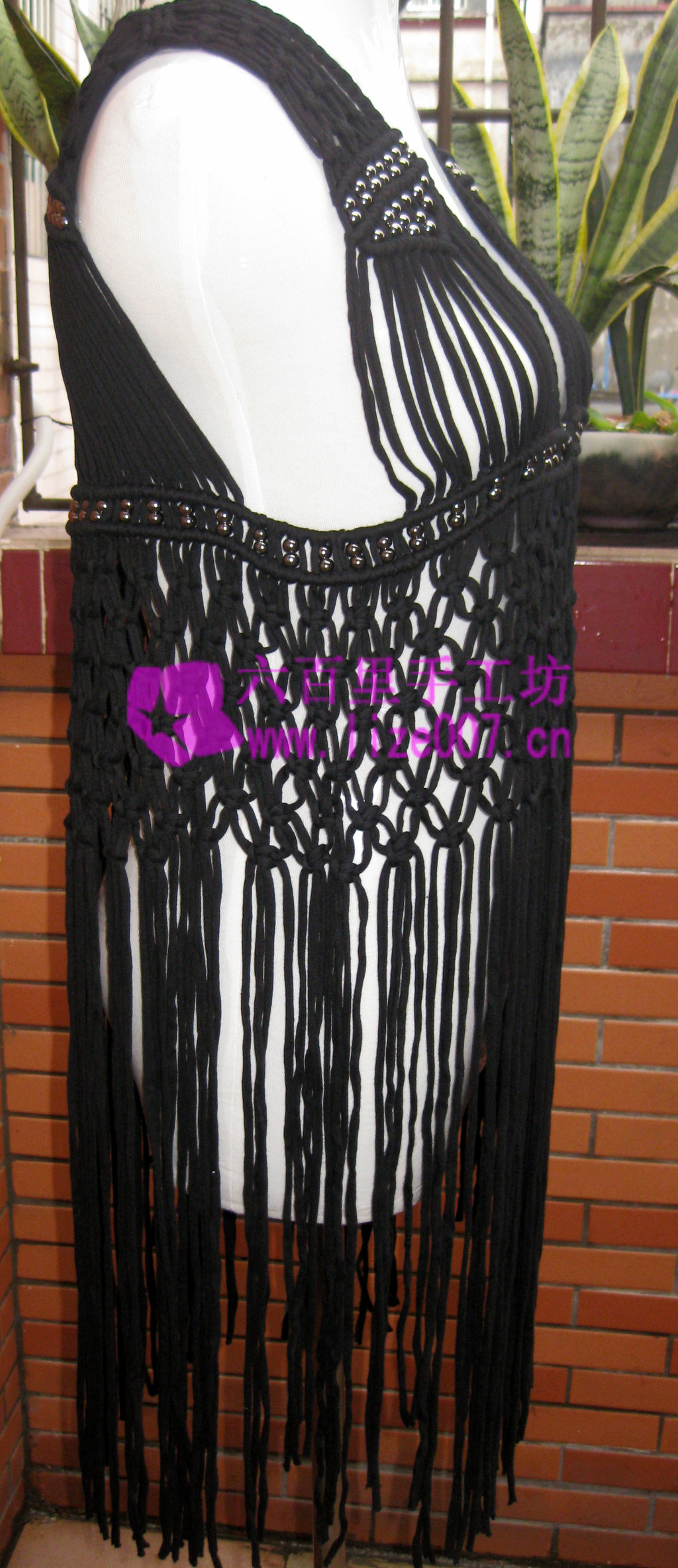 纯手工衣服 时尚个性衣服 手工编织衣服 布条衣服 流苏衣服