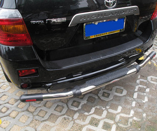 【厂家直销】丰田汉兰达后杠 汉兰达不锈钢后保险杠 不锈钢后护杠
