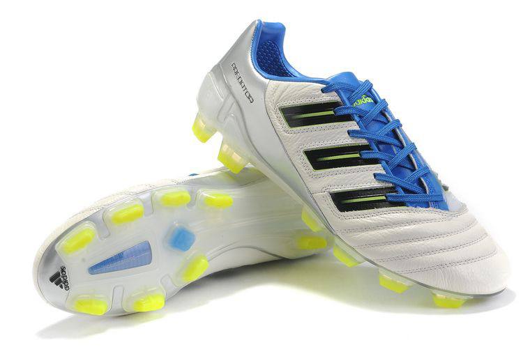 新款现货 猎鹰11代原版tpu 精品小牛皮总配色足球鞋 白兰色