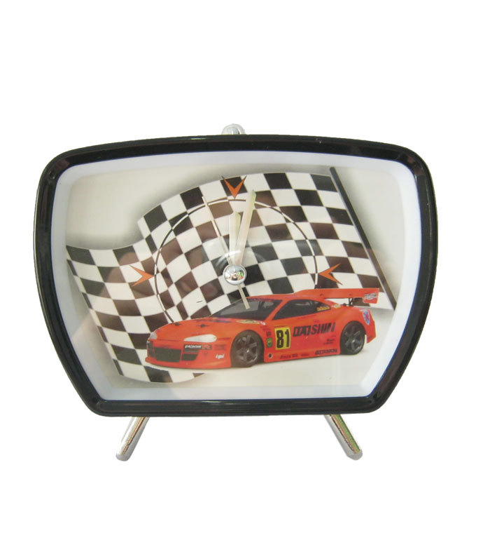 梯形创意闹钟静音机芯风景钟面特价包邮支持混批