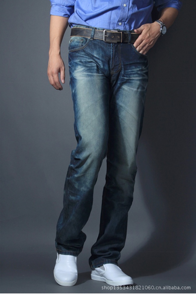 厂家批发潮早春款新款休闲大码正品男子男装牛仔裤长裤