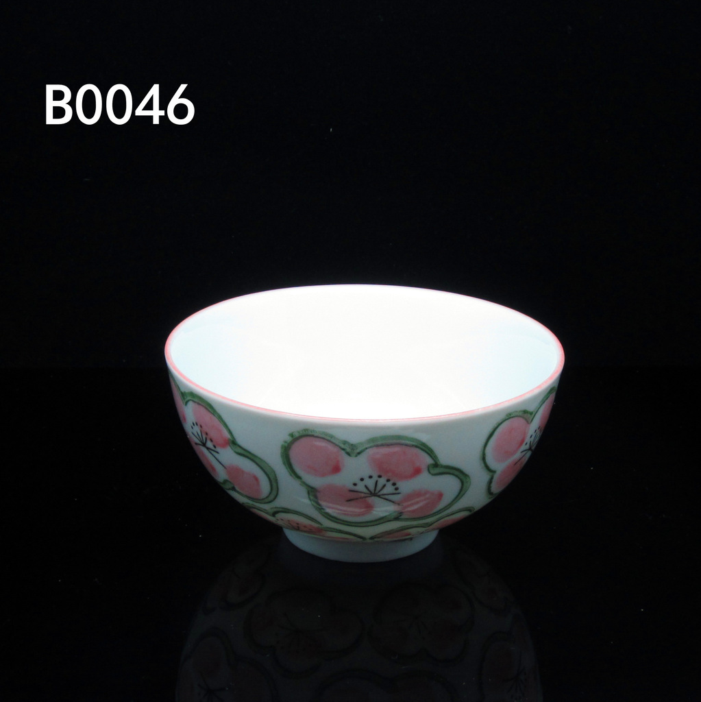 厂家直销潮州日用陶瓷碗手工绘画仿古瓷器秋盛碗b0046