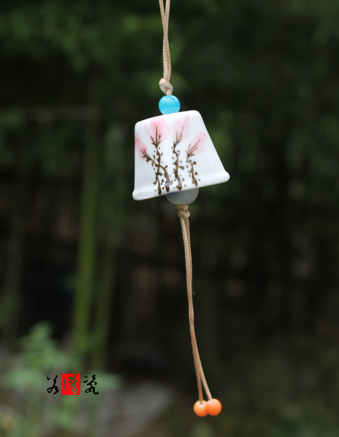 fl0001 陶瓷饰品批发 风铃批发 铃铛 挂饰挂件