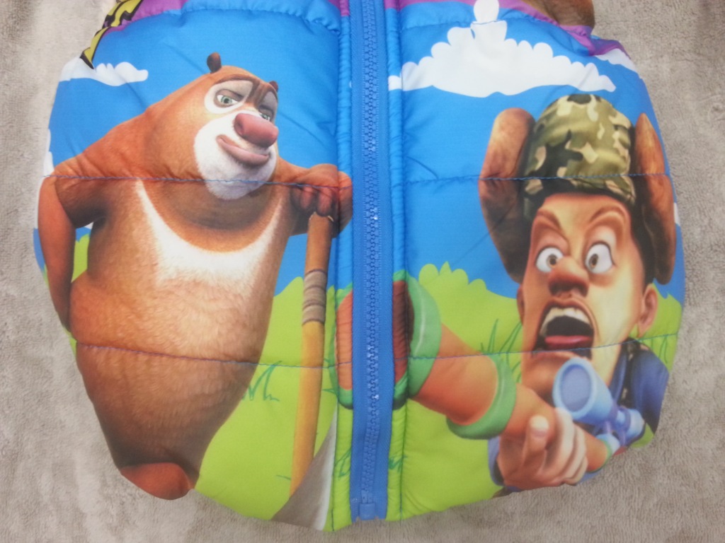 加厚棉马甲连帽不可拆卸批发熊出没光头强-「童马甲背心」-马可波罗网