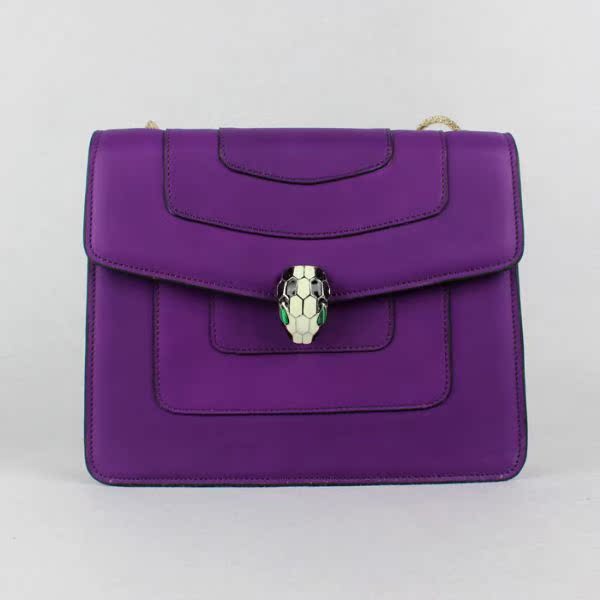 女包真皮bvlgari宝格丽蛇头包原版牛皮中号蛇年好运女包