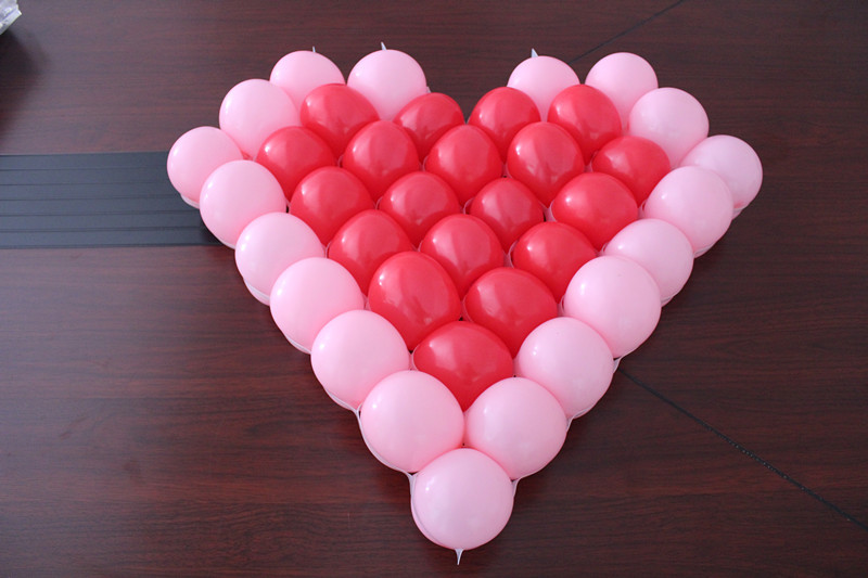 韩国进口心型网格气球造型制作60cm可放入38个心形网格