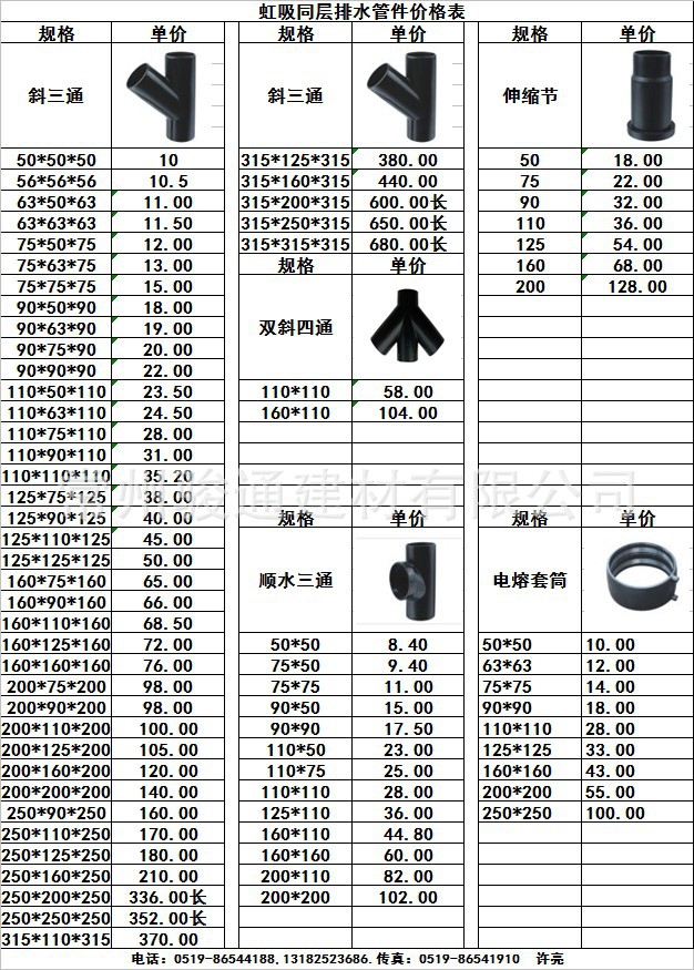 廠家生產pe虹吸同層排水管件 pe斜三通 y型斜三通 135度斜三通