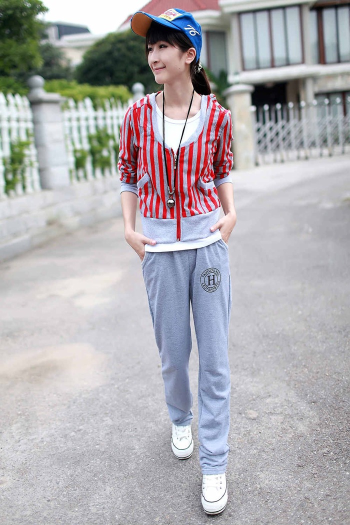 厂家直销运动女士运动套装女休闲装 休闲卫衣套装 实体小额批发