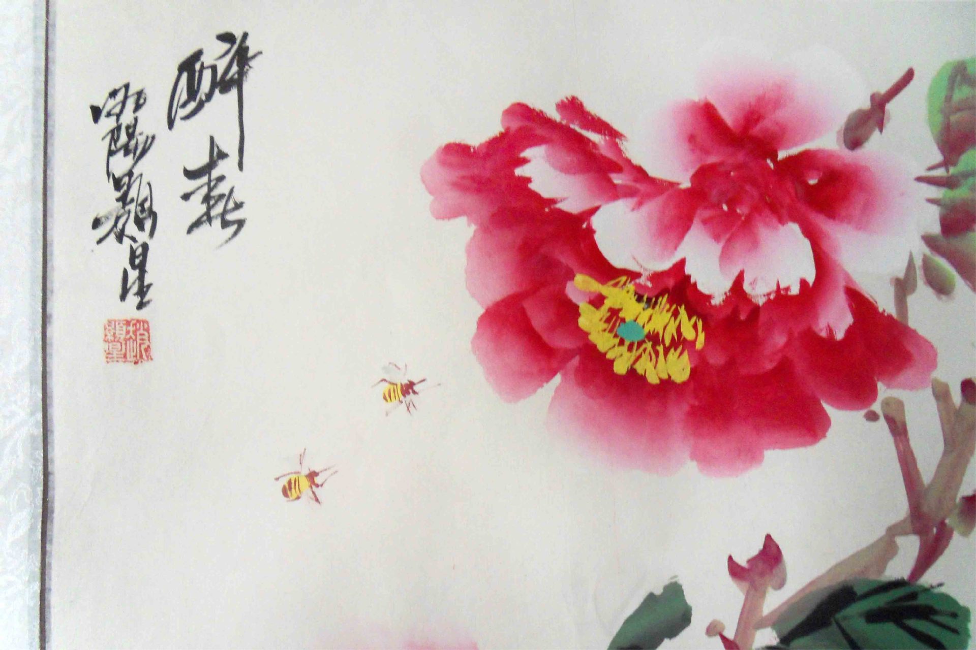 国画工笔花鸟画鱼荷花南瓜图装饰画宣纸画纯手绘