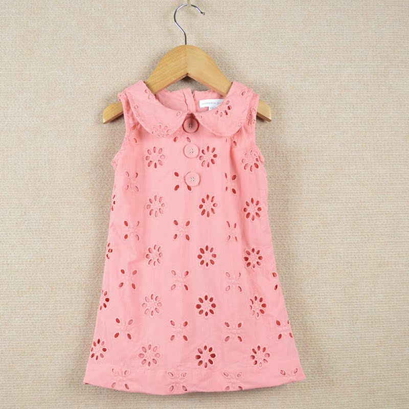 品牌童装 官网同步 小童 女童高品质绣花连衣裙