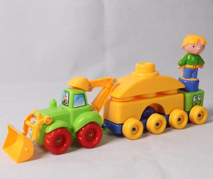 宏星 积木工程队 益智积木玩具 智力性 玩具车 儿童玩具 701