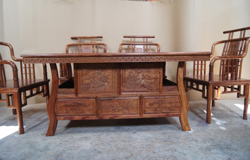 明清古典实木家具红木宝鼎茶台茶几茶桌