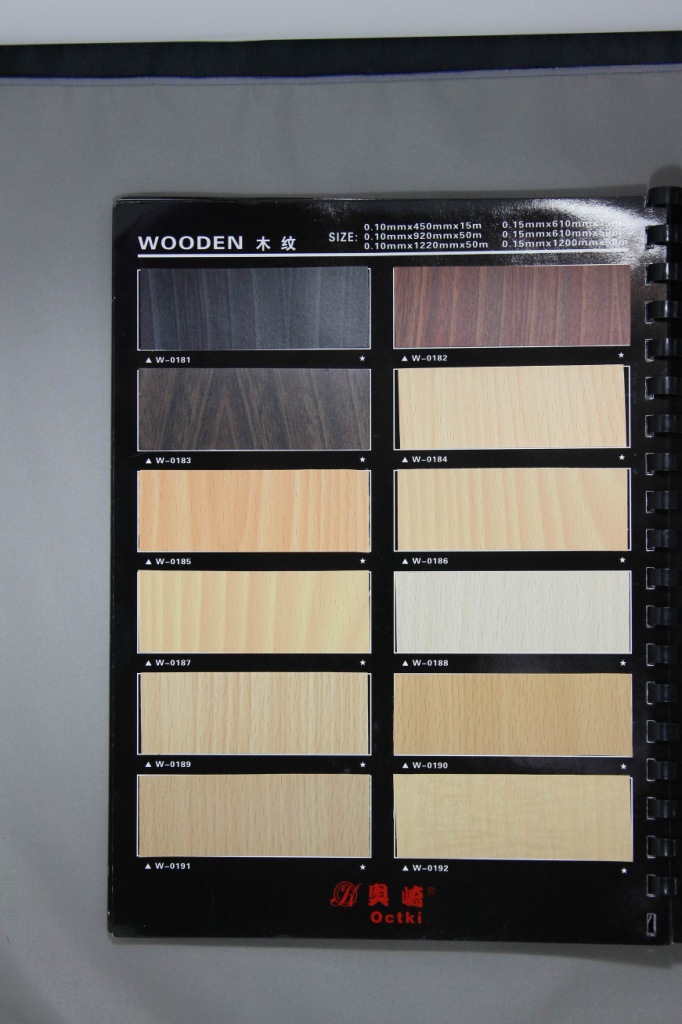 批发奥崎高档pvc波音软皮 木纹纸厂家 木纹纸贴纸 家具木纹贴纸