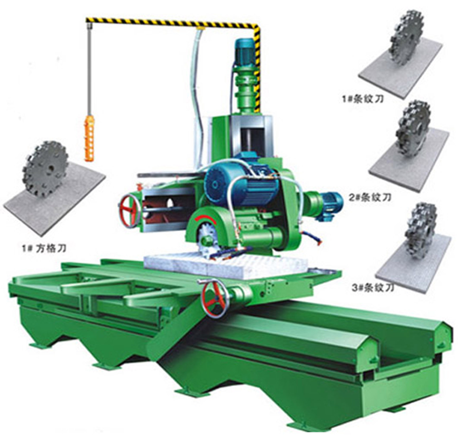 手摇式石材切边机 油浸密封导轨石材切机 最稳定的石材设备