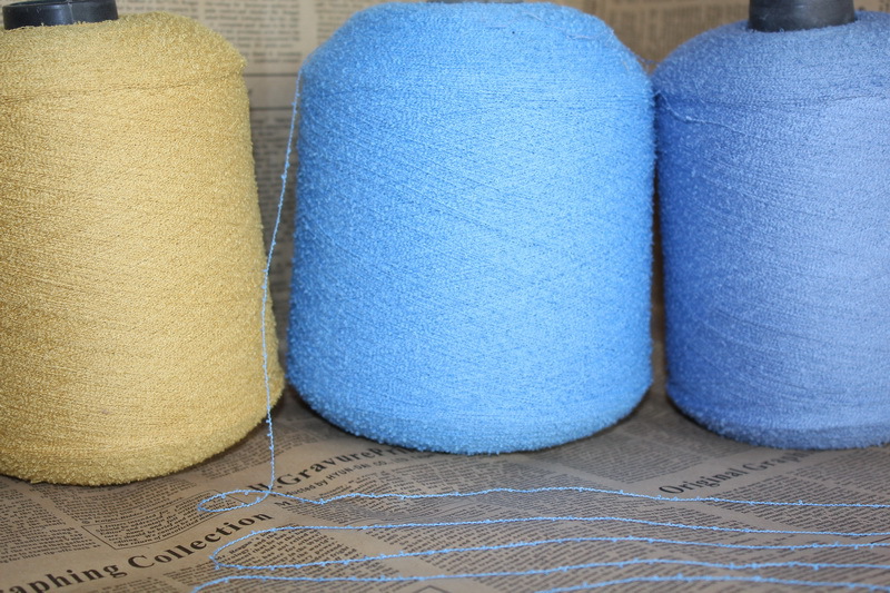 钩编机 花式纱 特种纱线 涤纶 小毛圈