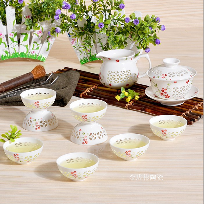 家居用品,母婴,玩具 餐饮用品 茶具 茶具套装 夏季热卖 精致镂空美观