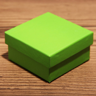 礼道新款 糖果色糖果盒 正方绿色裸盒 小礼盒 4410800