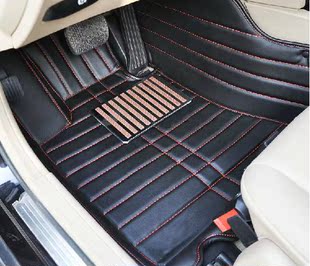 奥迪a6l tpu后连体纯手工 全包围脚垫 专车专用 六色