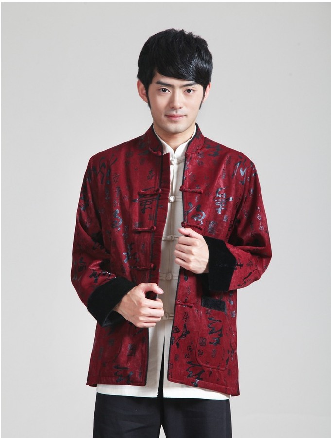中老年男装品牌唐装 中国风男士唐装批发 男式外套长袖民族服加盟