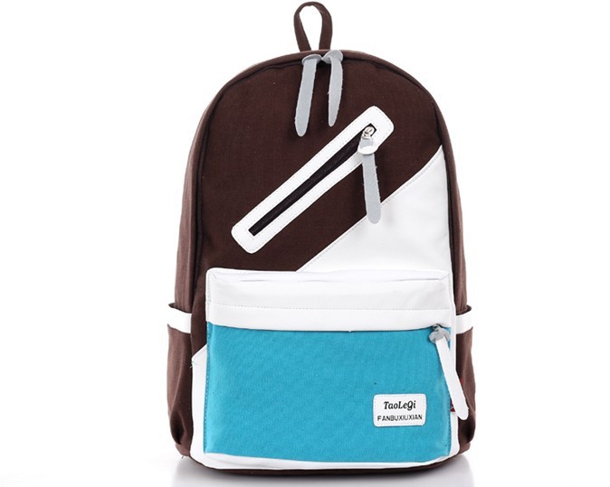 书包中学生双肩包女 背包女双肩 韩版潮流学院风 可爱休闲帆布包