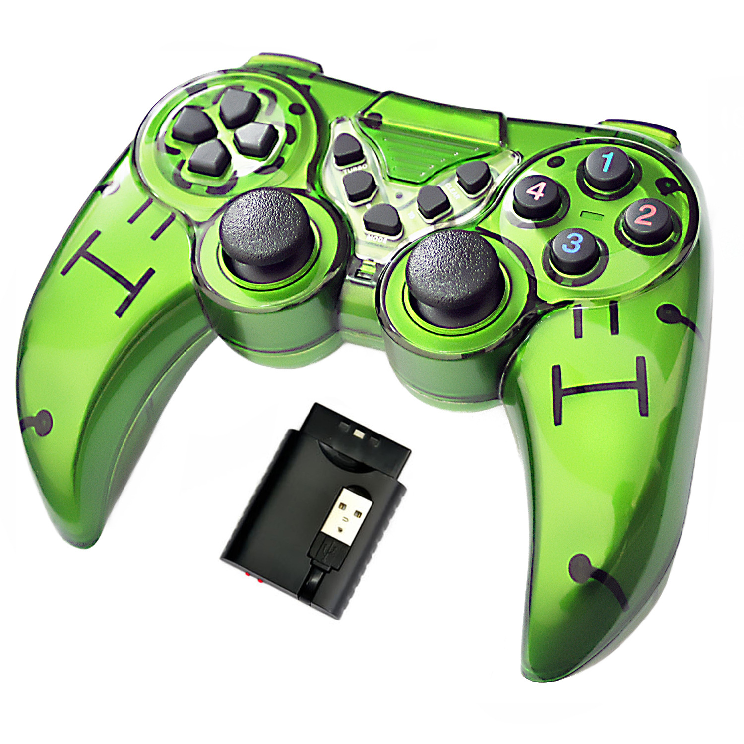 外贸出口游戏手柄 无线三合一游戏手柄 ps2 ps3 2.4g无线 系列3图片_3