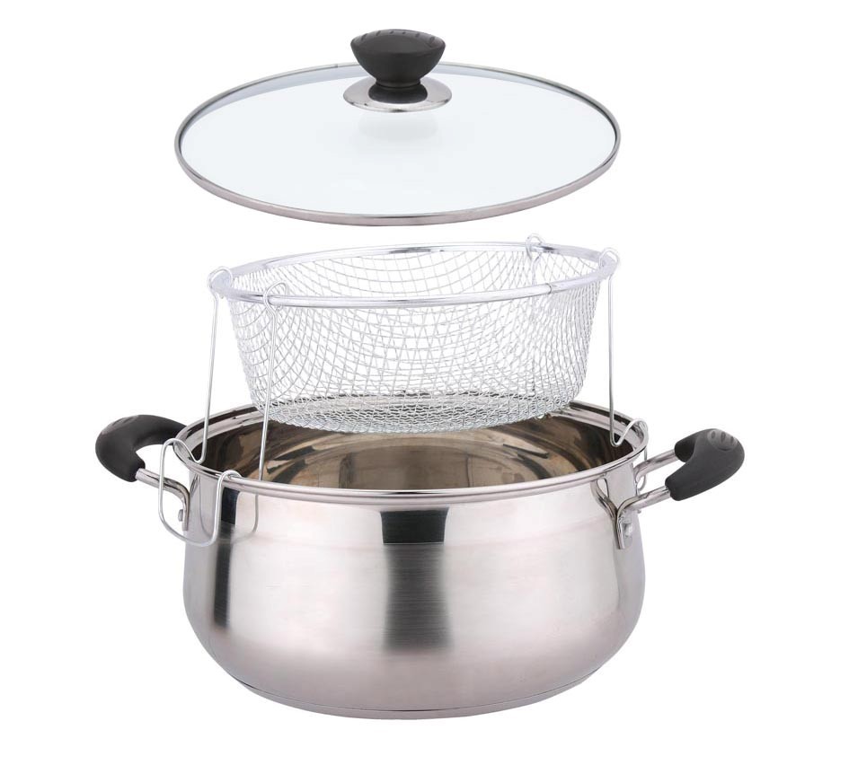 供应油炸锅 各种搪瓷锅不粘锅 搪瓷厨具厂家直销 - 供应油炸锅 各种搪