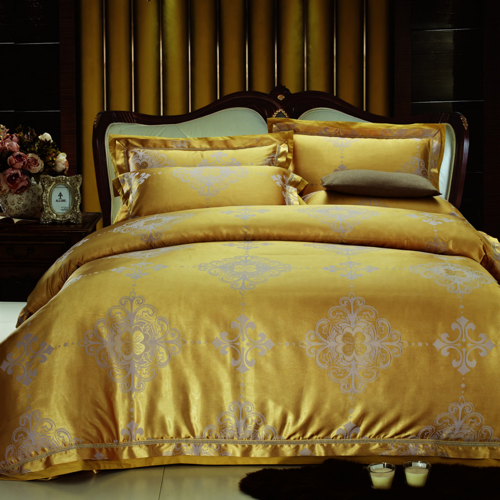 海门家纺 奢华甲壳素床上用品四件套 批发特价 宫廷奢华天丝床品