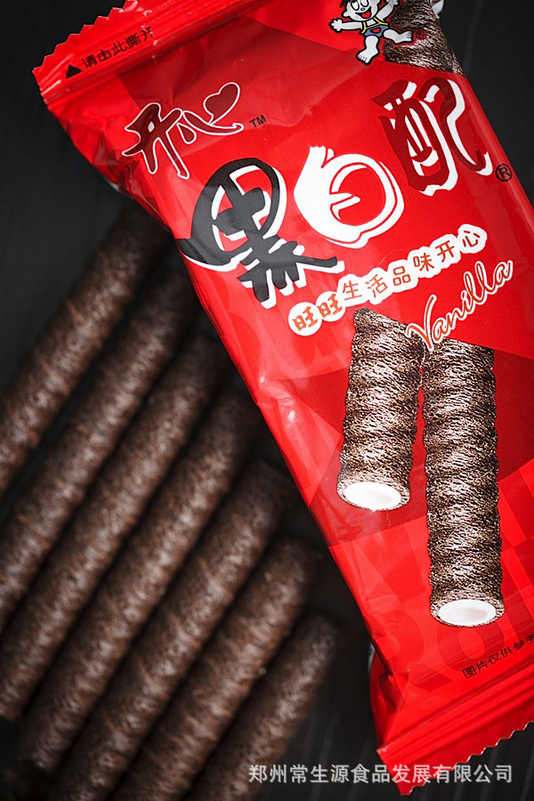 批发供应旺旺夹心蛋卷 常生源 旺旺黑白配 牛奶糖味