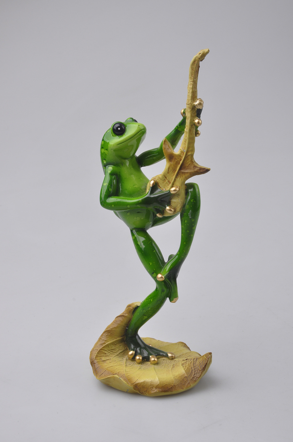 艺翔工艺品创意乐队小摆件 动感吉他青蛙时尚艺术精品家居摆件