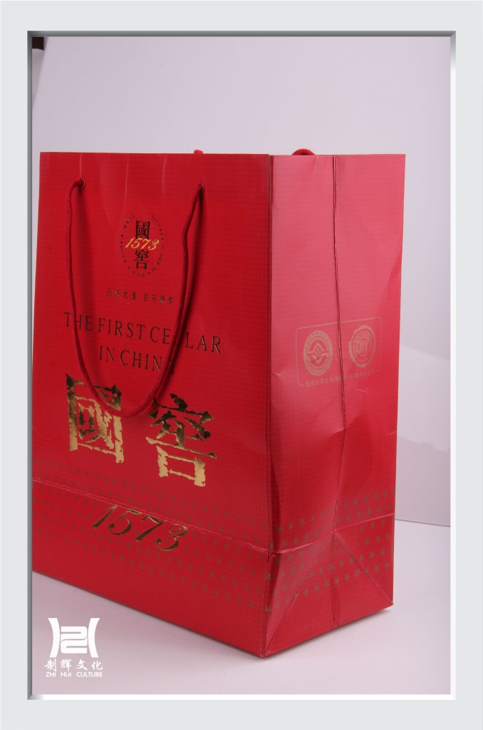 【专业设计定做白酒外包装250g铜版纸手提袋广告宣传推广】价格,批发