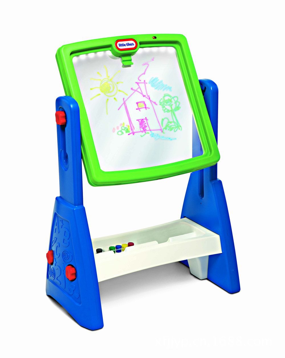 little tikes 美国小泰克 儿童画板 透明发光双面画板 61836