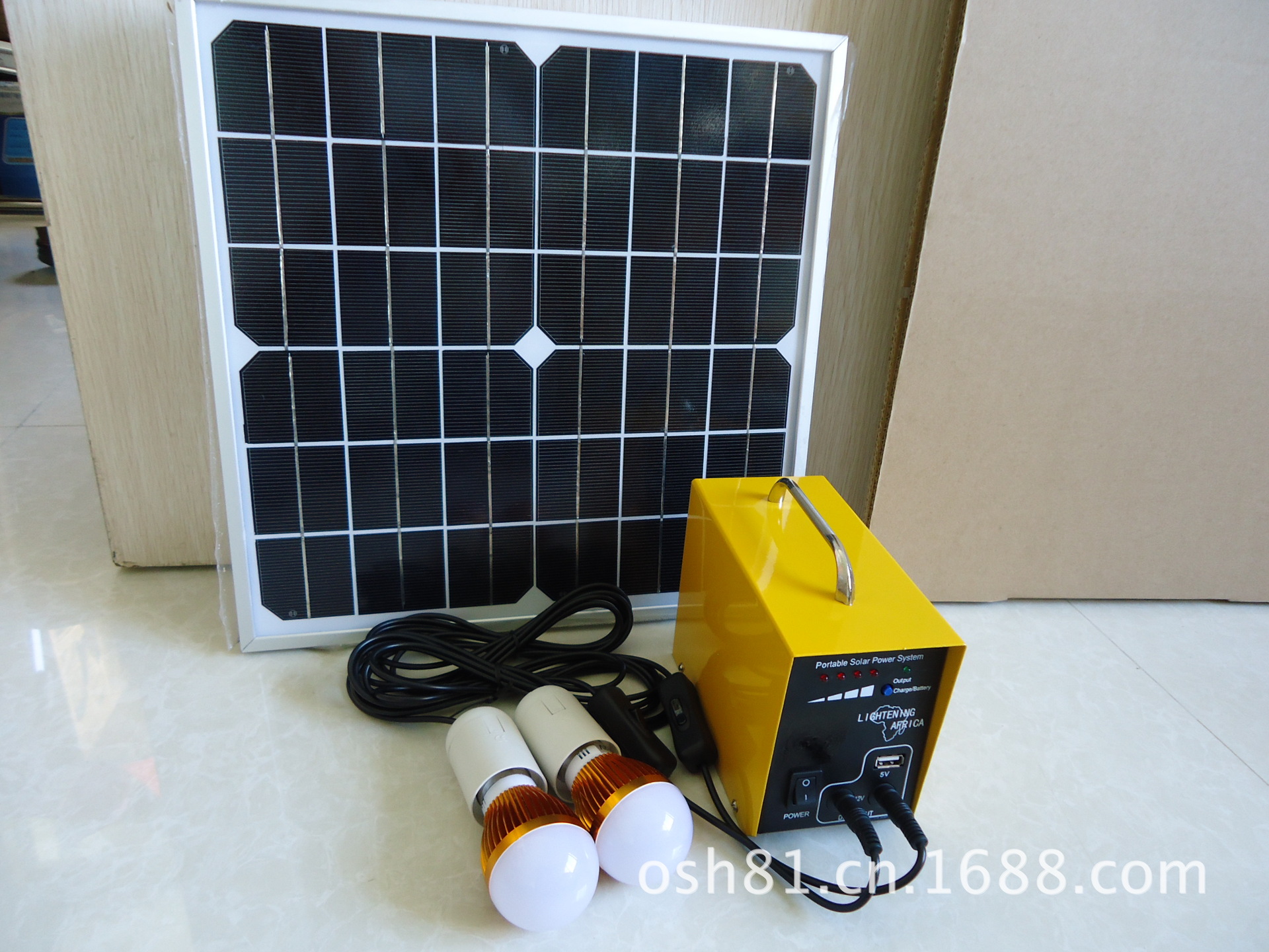 10w4ah钓鱼太阳能照明灯家用太阳能灯户外休闲太阳能灯