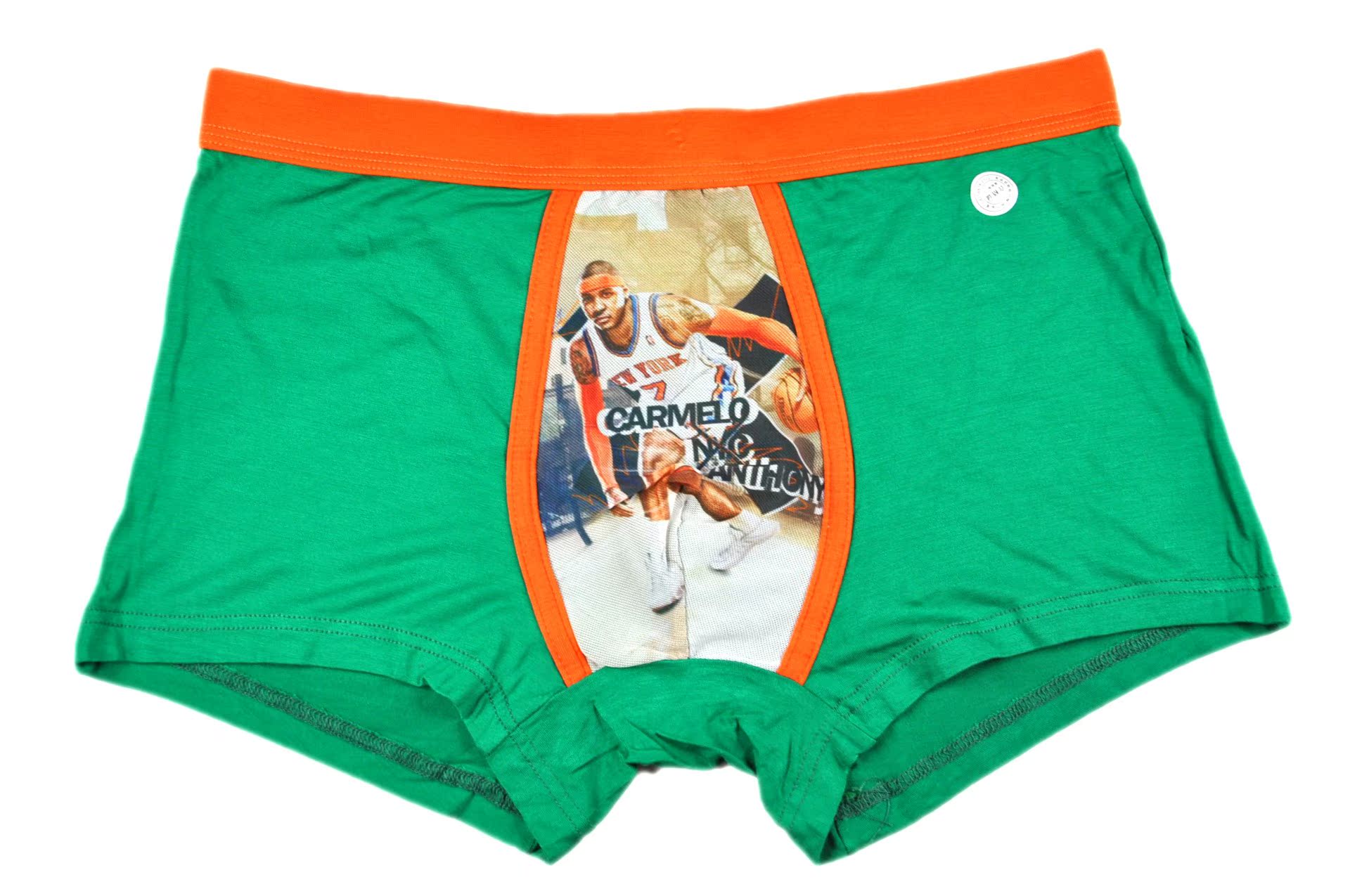 m1014彩色男士竹纤维平脚内裤男式u凸内裤nba球星系列内裤批发