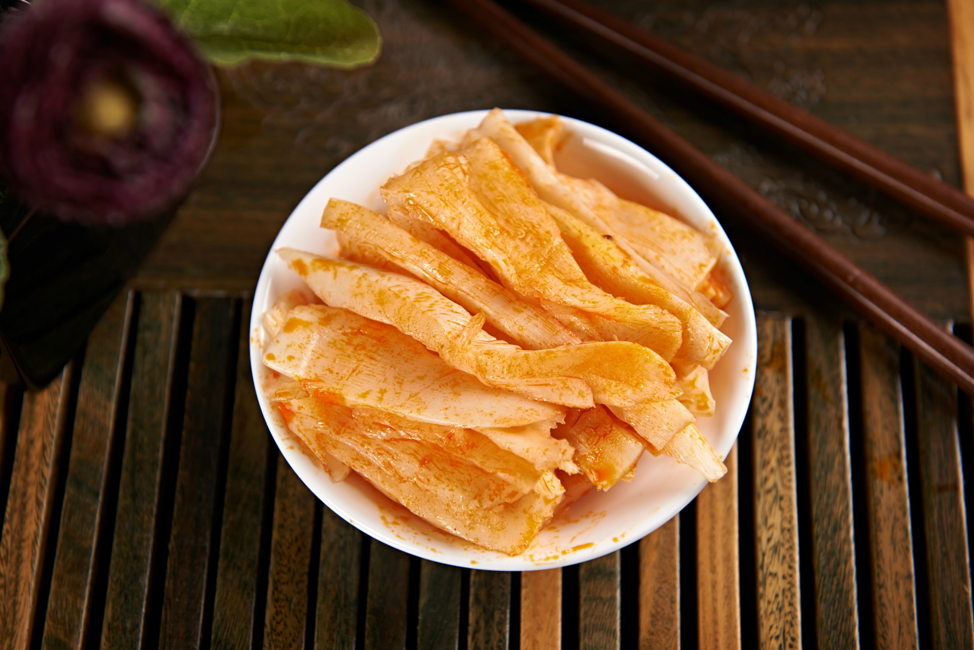 四川特产休闲竹笋 零食一件代发 团购竹巢50g香辣笋片