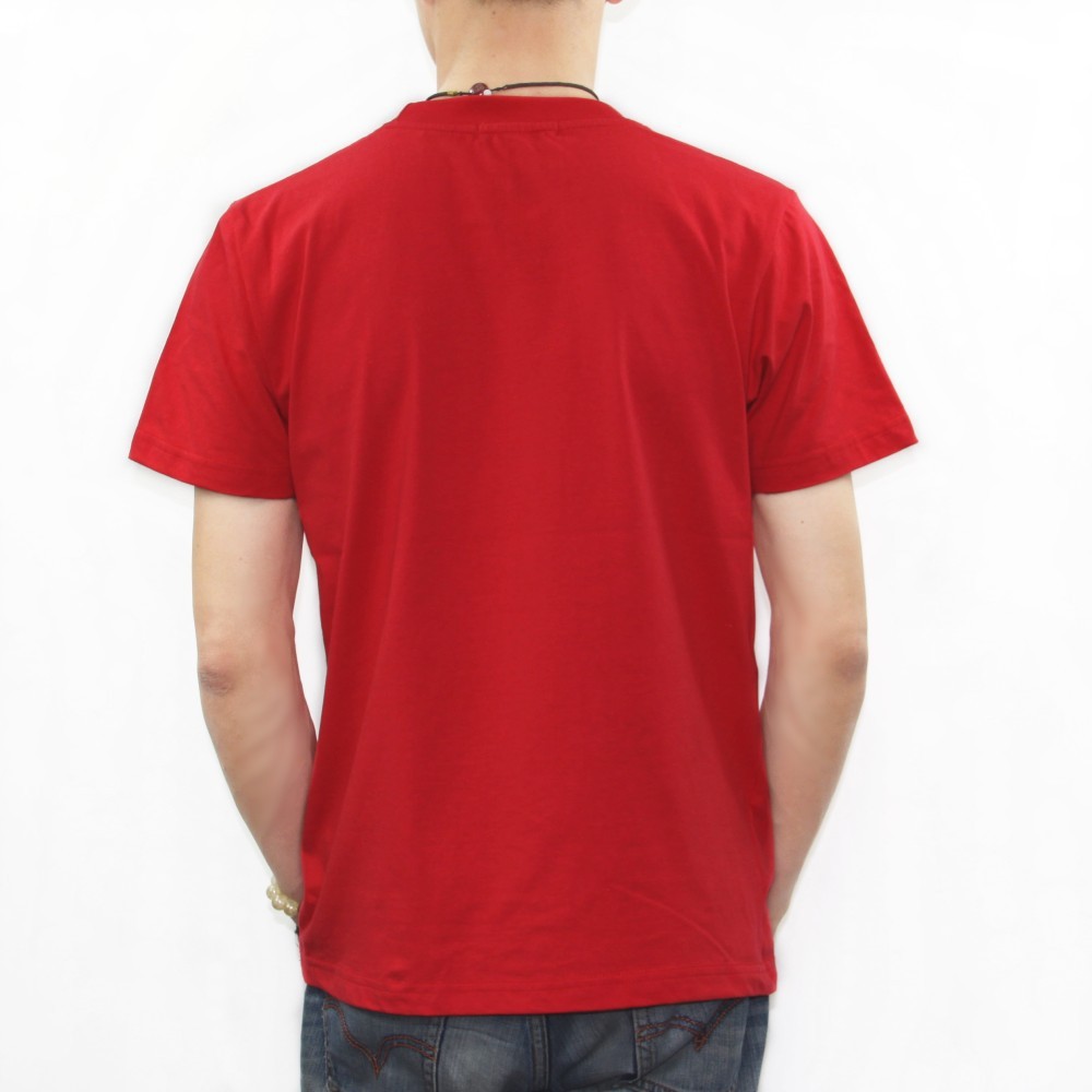 纯棉t恤男士短袖定做  品牌/型号:欧美 货源类别:现货 颜色:白色,红色