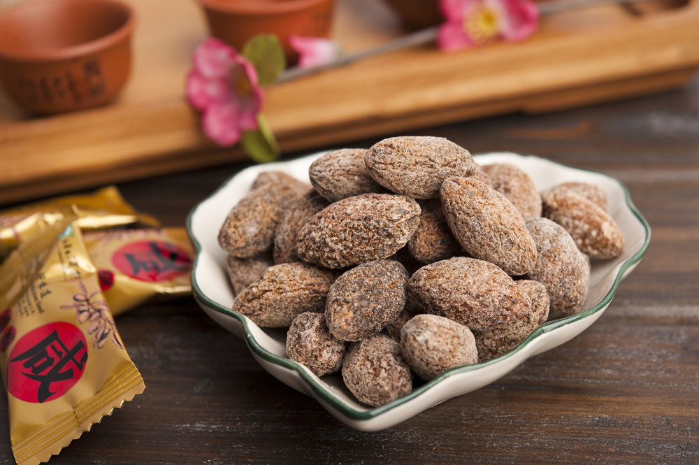 全国最大茶点专业贴牌厂家小溪村茶点 咸橄榄 自主生产