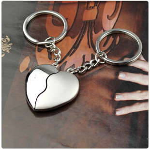 创意礼品 情侣钥匙扣 浪漫把心交给你钥匙圈 满200元混批