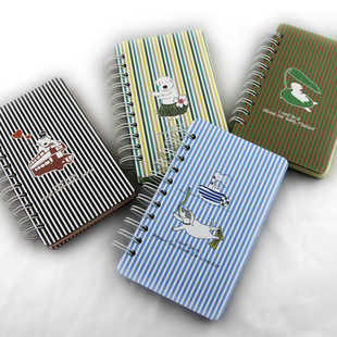 初品 韩国文具 时尚线圈笔记本 夏日假期记事本 本子