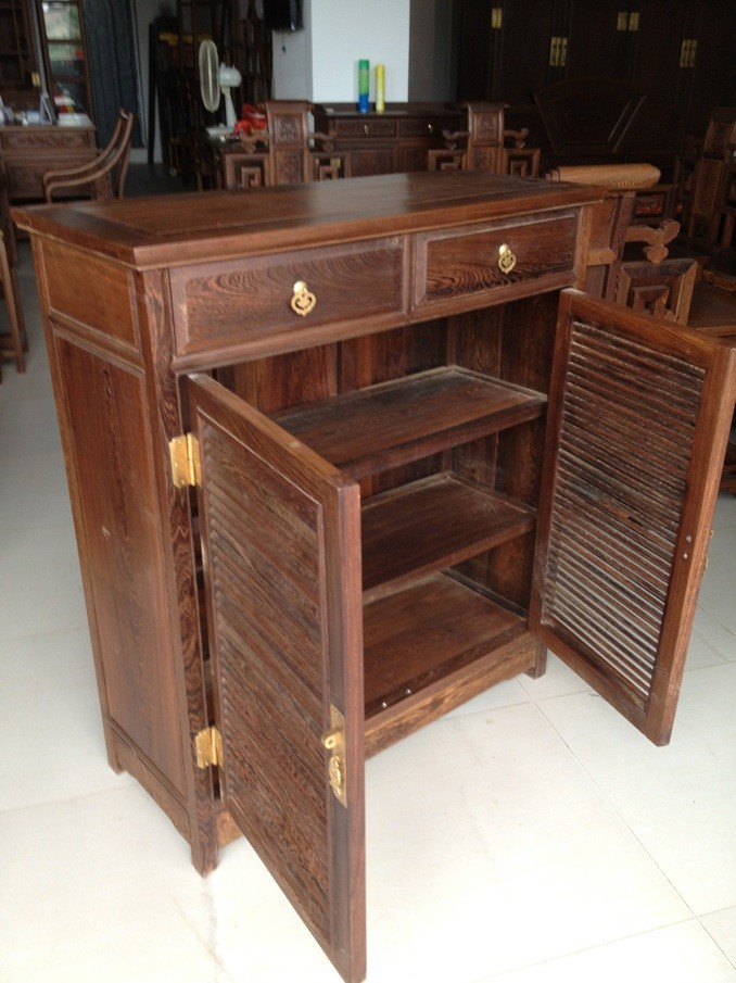 批发96*40*110鸡翅木鞋柜厂家直销