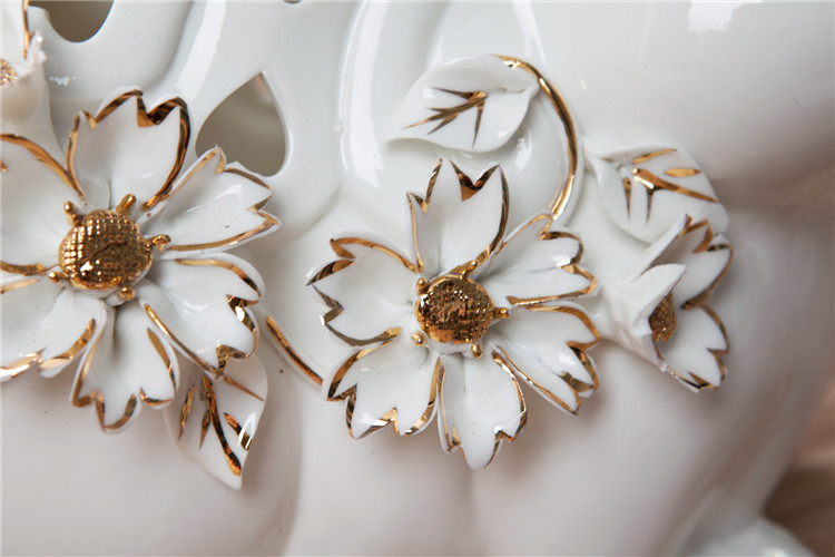 高档骨瓷客厅摆件陶瓷工艺品 家居装饰品摆设 潮州厂家批发