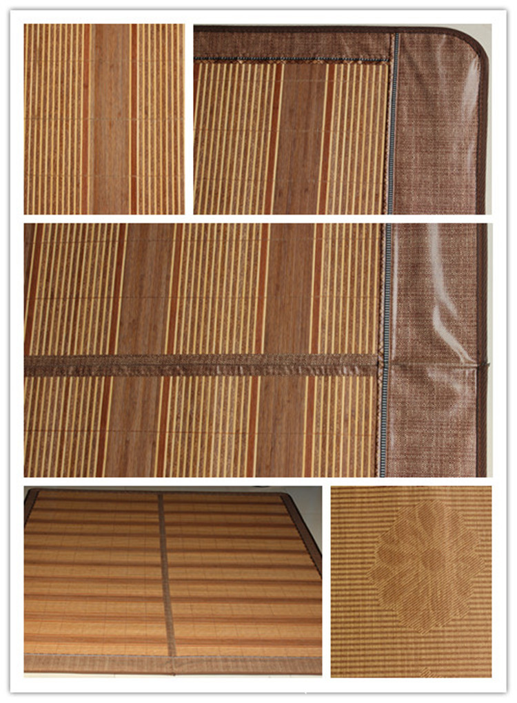 金彩竹制品 安吉祥云褐纹竹凉席批发零售 1.8x2.0m