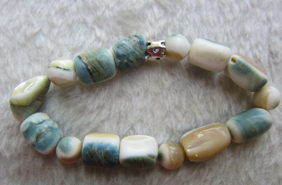 天然夜光贝砗磲手链